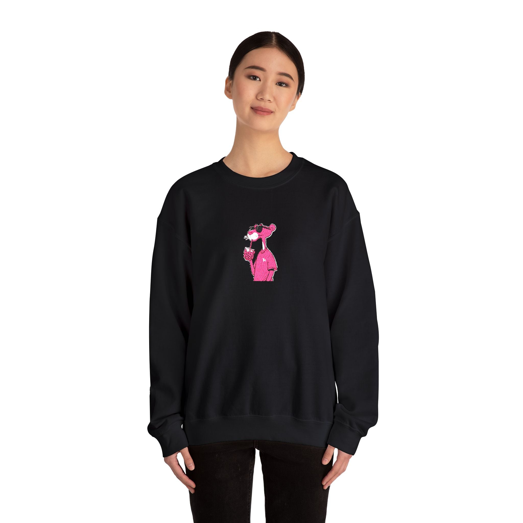 The Pink Panther Poodle Crewneck Sweatshirt