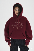 Sorry I’m Not Hoodie — Minimal Script Graphic Pullover