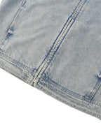 ROSES VINTAGE WASH ZIP DENIM JACKET